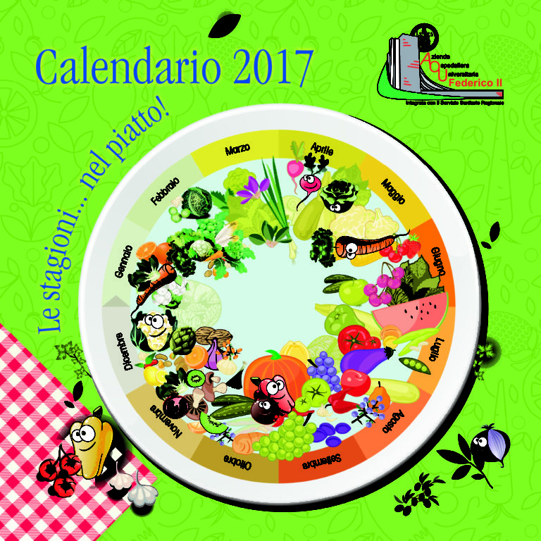 Le stagioni nel piatto, il calendario 2017 del Policlinico Federico II.