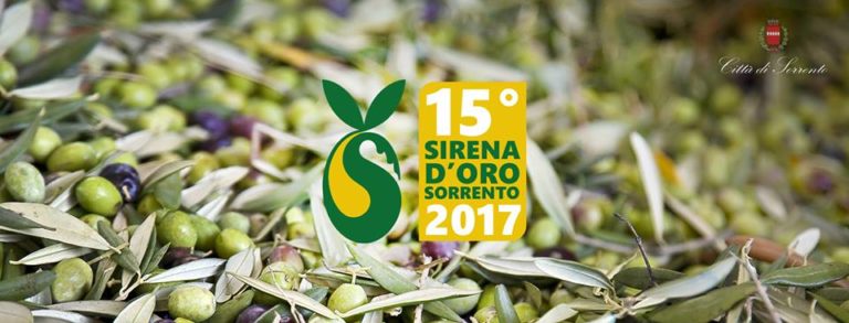 XV edizione premio Sirena d’Oro di Sorrento dedicata all’olio extravergine di oliva DOP e IGP.