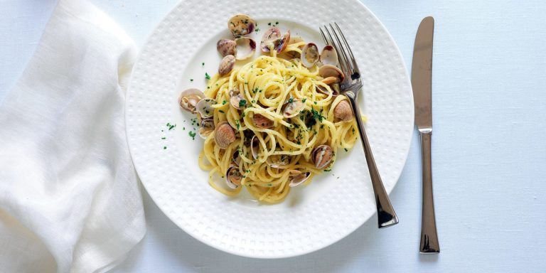 Spaghettini alle vongole.