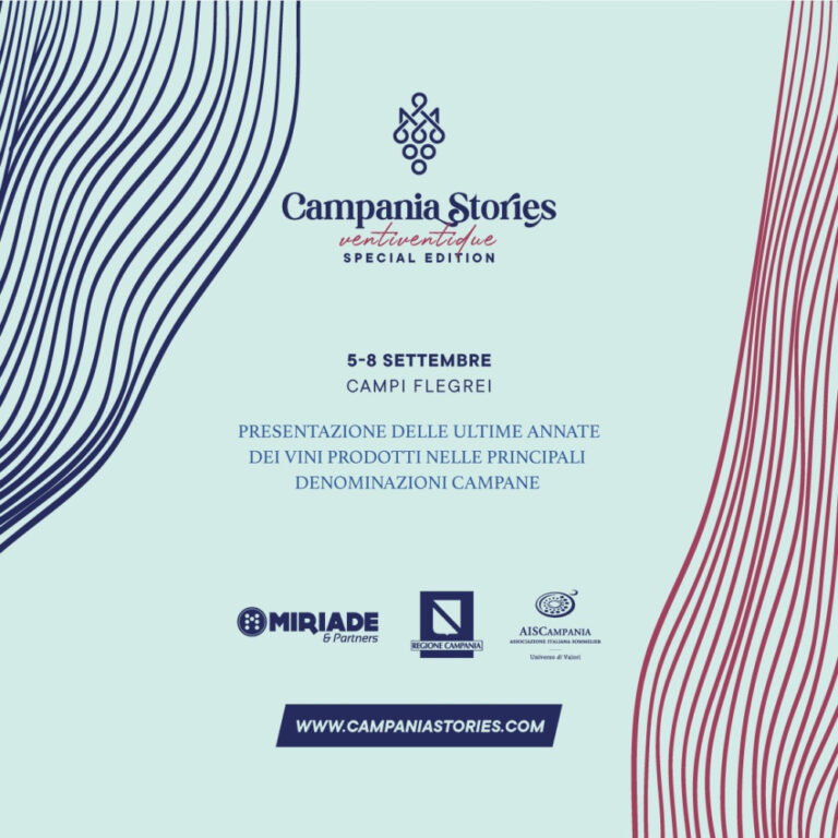 I Campi Flegrei ospitano la XX edizione di Campania Stories, la kermesse dei vini campani dal 5 all’8 settembre.