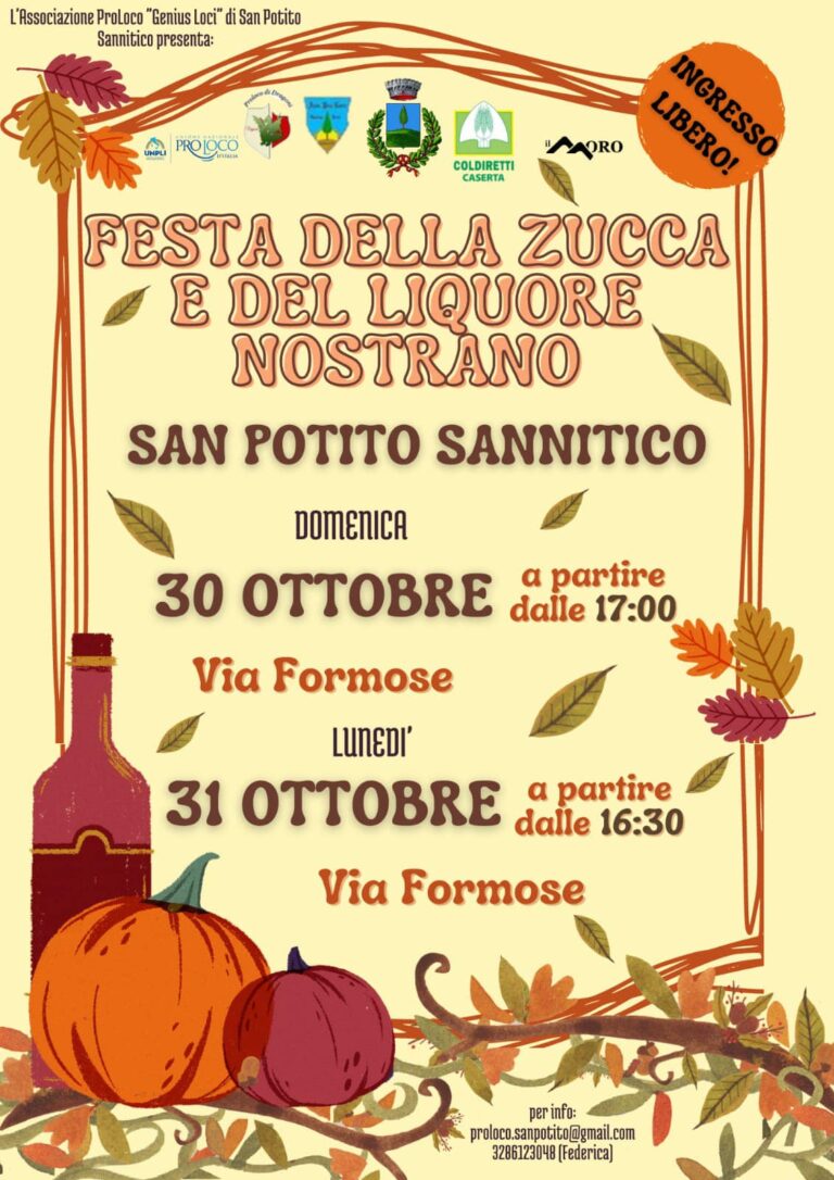 San Potito Sannitico, a lavoro per la prima “Festa della zucca e del liquore nostrano”.