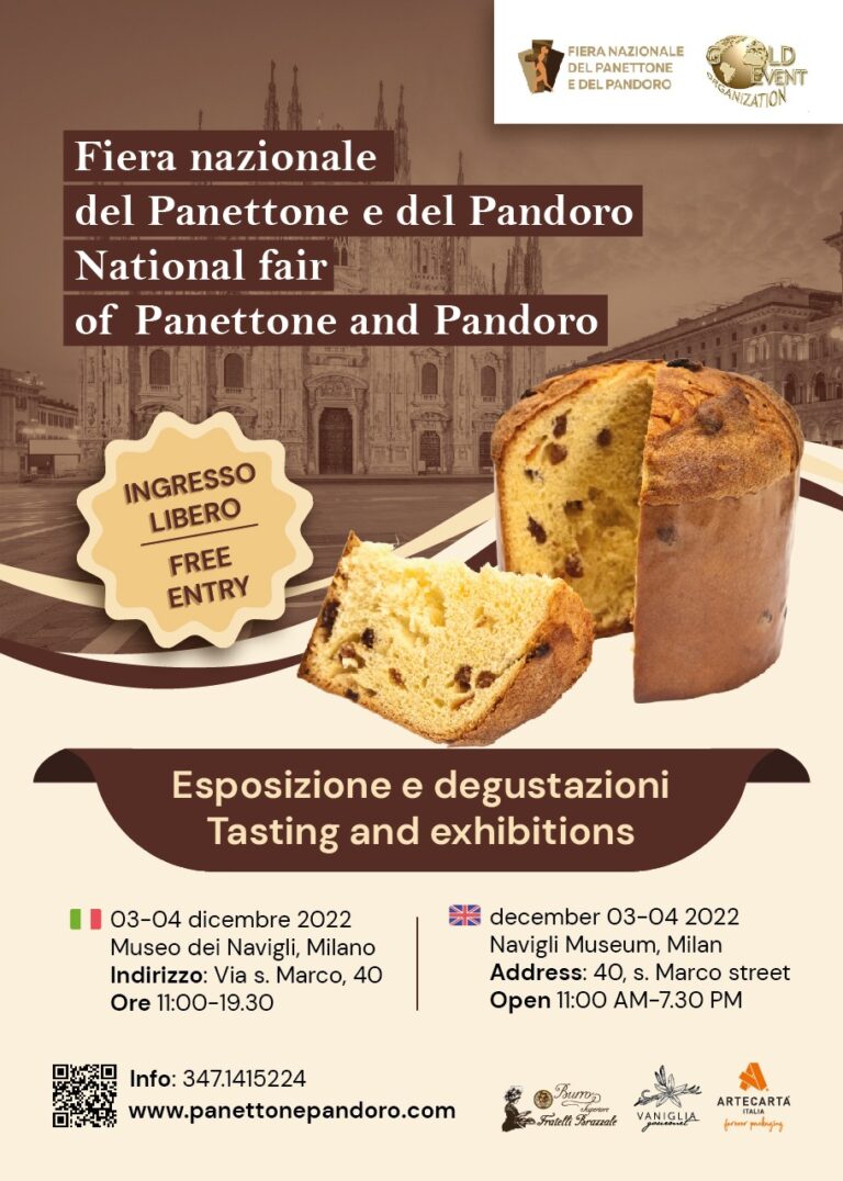 Fiera Nazionale del Panettone e del Pandoro sabato 3 e domenica 4 al Museo dei Navigli.