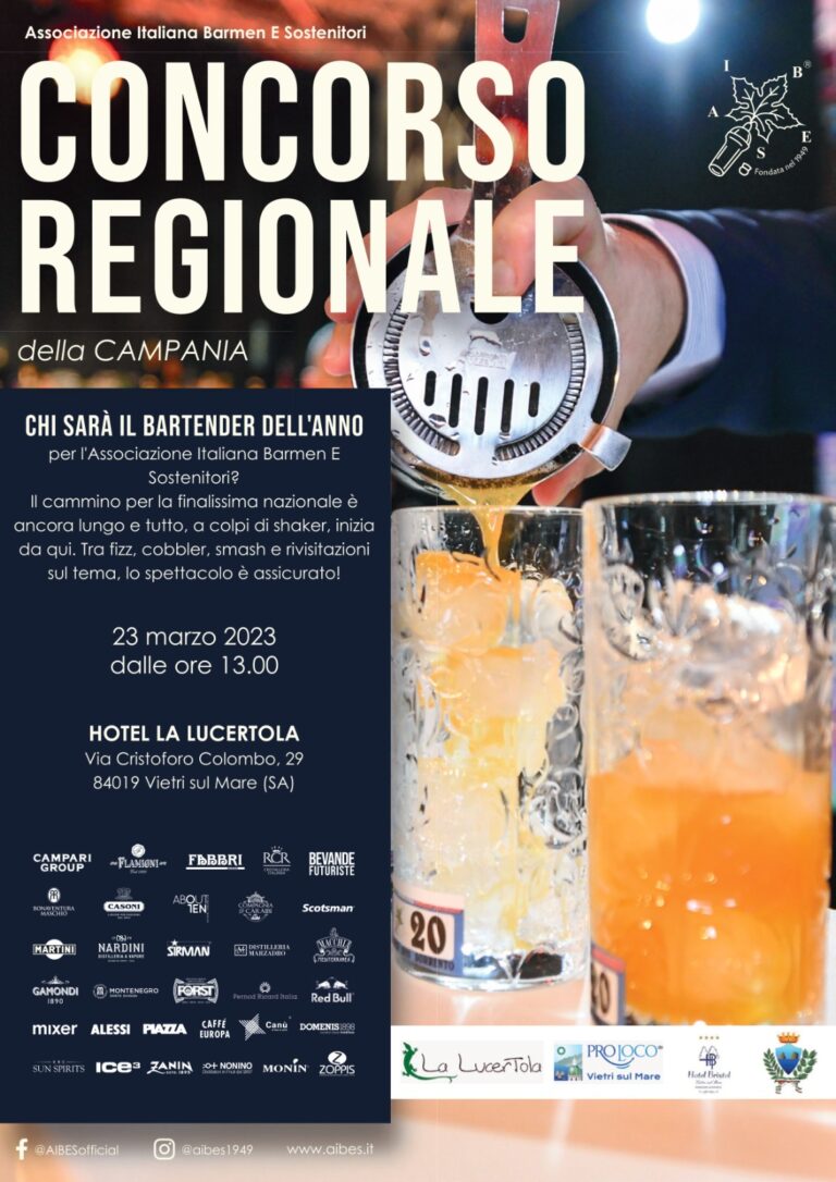 Bartender, Concorso Regionale Aibes Campania 2023 a Vietri.