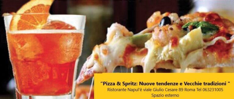 Pizza & Spritz: Nuove tendenze e Vecchie tradizioni, mercoledì 24 da Napul’è a Roma.