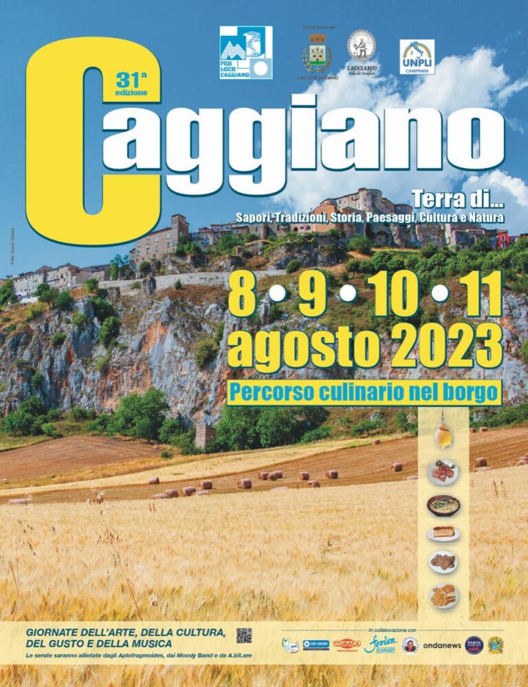 Al via la 31^ edizione del Percorso Culinario a Caggiano