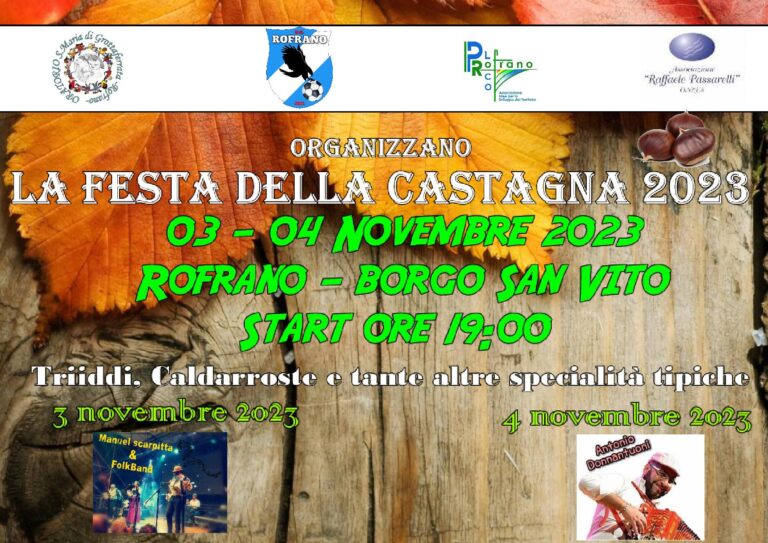 Festa della Castagna di Rofrano, 3 e 4 novembre