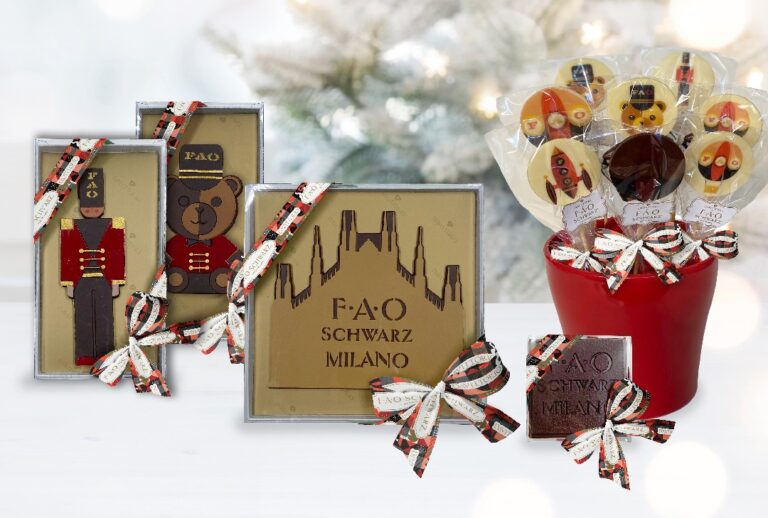 La magia di FAO Schwarz incontra l’eccellenza di Da Vittorio Selection Una collezione speciale di raffinati cioccolati per un Natale goloso