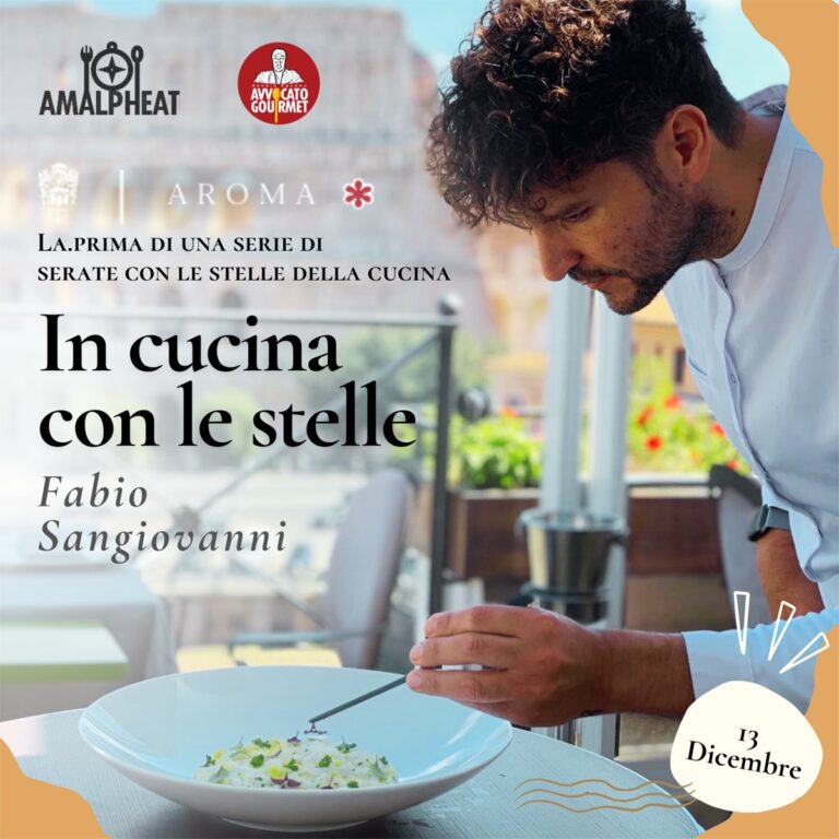 Chef e ricette stellate in cattedra alla scuola di cucina Amalpheat: si parte con Sangiovanni