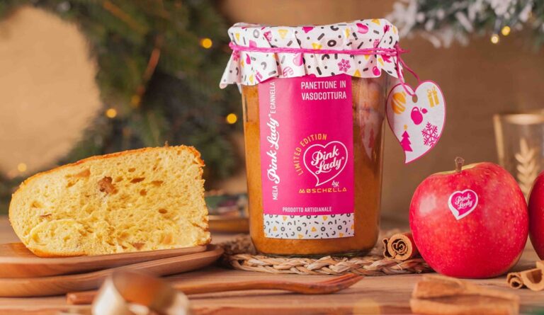 Un Natale dal sapore green: arriva il Panettone d’autore in vasocottura mela Pink Lady® e cannella by Nicolò Moschella in Xmas limited edition