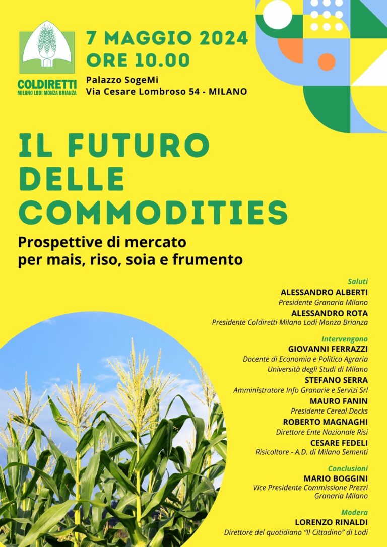 Prezzi, a Milano il summit della Coldiretti  sul mercato delle materie prime agricole