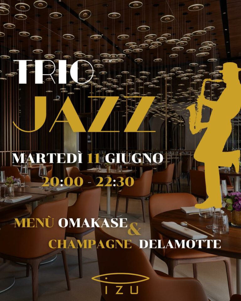 Jazz, Champagne e Omakase martedì 11 a Izu