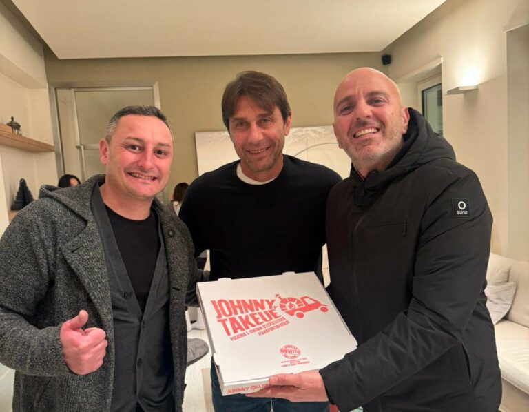 Pizza a domicilio per Conte prima di Napoli-Lazio